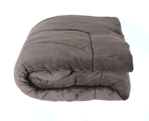 Cobredom Casal 220X240 Sherpa Dupla Face Texfine Marrom