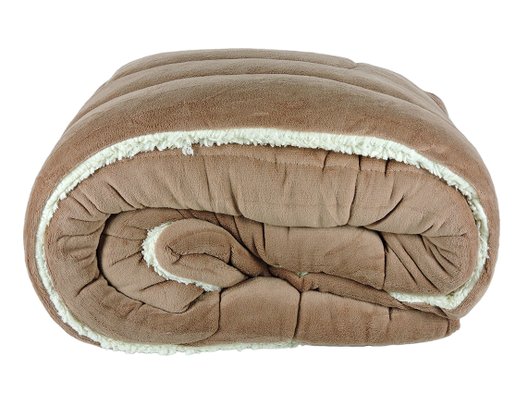 Cobredom Casal 220X240 Sherpa Dupla Face Texfine Rose