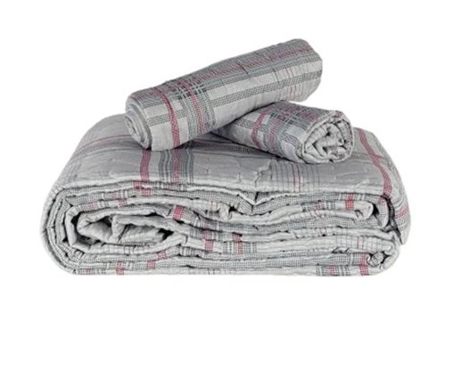 Colcha Boutis King 03 Peças 2,80X3,00 Attuale Corttex Cinza