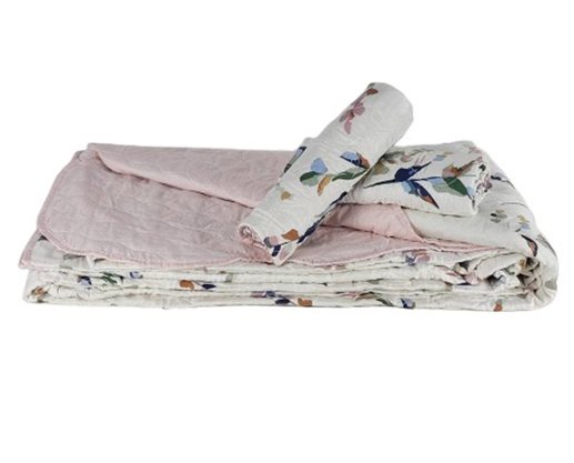 Colcha Boutis King 03 Peças 2,80X3,00 Attuale Corttex Off White
