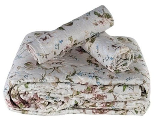 Colcha Boutis King 03 Peças 2,80X3,00 Attuale Corttex Rose