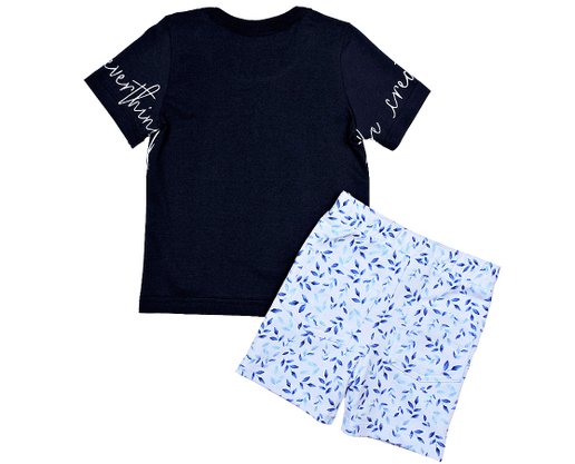Conjunto Masculino Infantil 1-3 1000074122 Carinhoso Azul e Branco