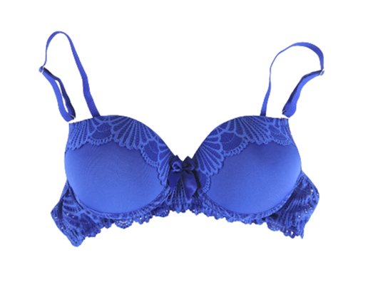 Conjunto Calcinha E Sutiã Detalhe Renda 2201106 Glamour Azul Royal