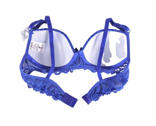 Conjunto Calcinha E Sutiã Detalhe Renda 2201106 Glamour Azul Royal