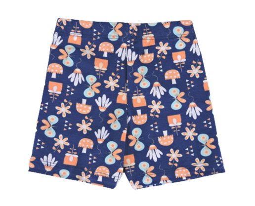 Conjunto Curto Feminino Infantil Regata E Shorts 675 Baby Couture Amarelo E Marinho