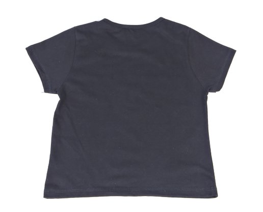 Conjunto Curto Feminino Juvenil Detalhe Aplique 35138 Young Class Preto E Mecla