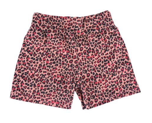 Conjunto Curto Feminino Juvenil  Estampado 713 Yupy kids Creme E Rosa