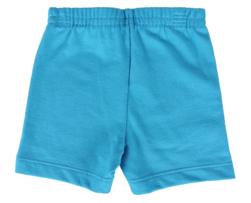 Conjunto Curto Masculino Bebê Camiseta E Bermuda Com Estampa Foca 35309 Brandili Cinza E Azul