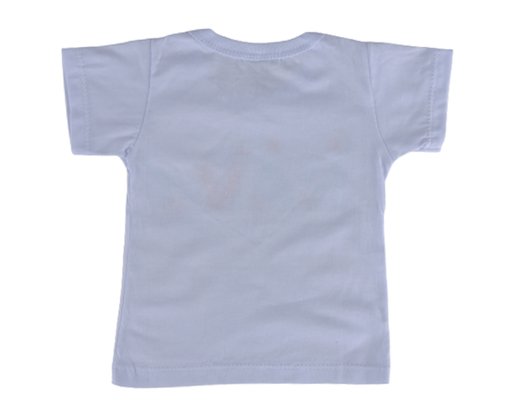 Conjunto Curto Masculino Bebê Camiseta e Shorts Estampa Navy 717 Tacadu Branco E Turquesa