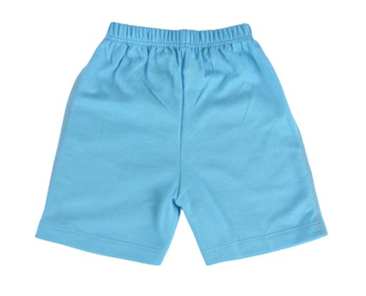 Conjunto Curto Masculino Bebê Camiseta e Shorts Estampa Navy 717 Tacadu Branco E Turquesa
