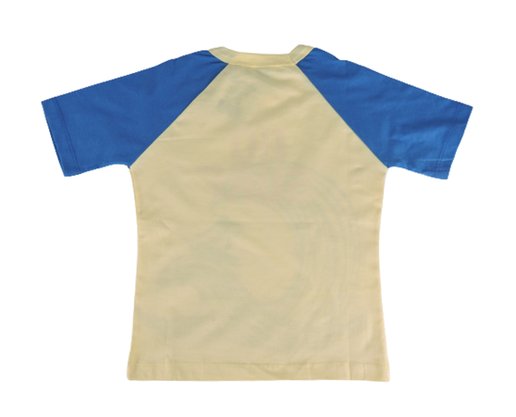 Conjunto Curto Masculino Infantil Com Estampa Go Surf  729 Tacadu Amarelo E Azul