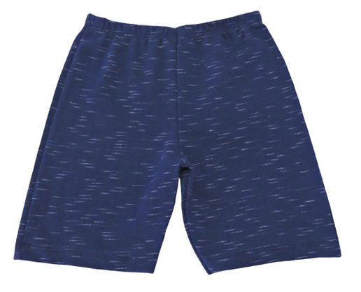 Conjunto Curto Masculino Infantil Com Estampa Dc Têxtil Amarelo e Marinho