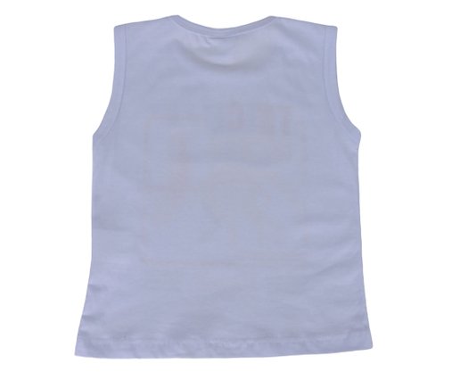 Conjunto Curto Masculino Infantil Com Estampa Dc Têxtil Branco e Cinza