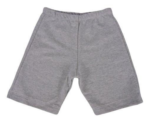 Conjunto Curto Masculino Infantil Com Estampa Dc Têxtil Branco e Cinza