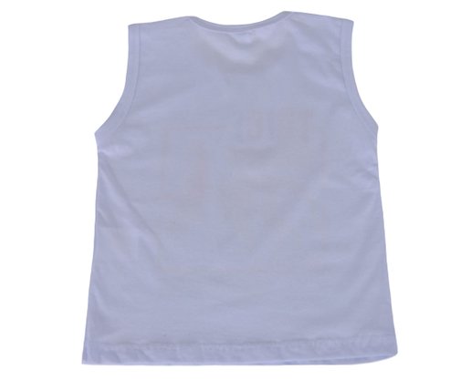 Conjunto Curto Masculino Infantil Com Estampa Dc Têxtil Branco e Marinho