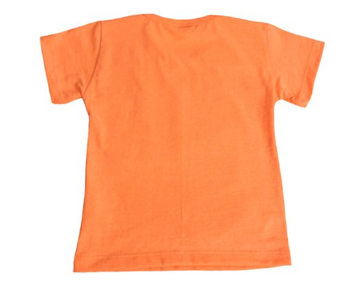 Conjunto Curto Masculino Infantil Com Estampa Dc Têxtil Laranja e Preto
