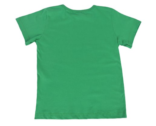 Conjunto Curto Masculino Infantil Com Estampa Dc Têxtil Verde e Marinho