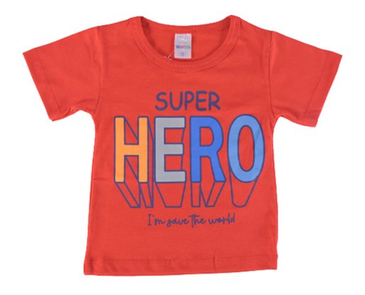 Conjunto Curto Masculino Infantil Estampa Hero 722 Tacadu Vermelho E Azul