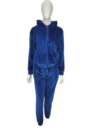 Agasalho de Plush Feminino Adulto CPF-600A Blue Bay Azul