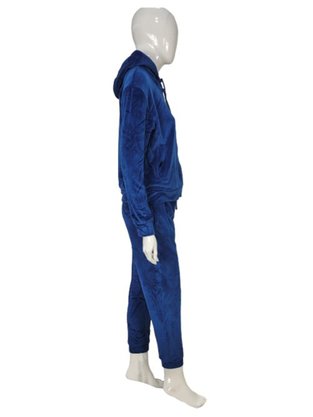 Agasalho de Plush Feminino Adulto CPF-600A Blue Bay Azul