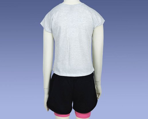 Conjunto Feminino Juvenil 10-16 109990 Kyly Cinza e Preto