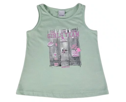 Conjunto Infantil Feminino Ciclista 4/8 1000130333 Malwee Verde Claro