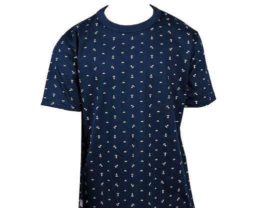 Conjunto De Camiseta e Bermuda Masculino Infantil  4-8  10312720 Marisol Marinho e Vermelho