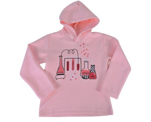 Conjunto Longo Feminino Infantil Com Capuz 861 Tacadu Rosa