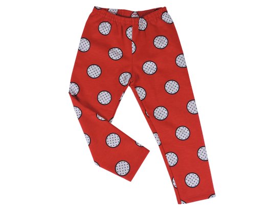 Conjunto Longo Feminino Infantil Moletom 1-3 Blusão E Legging Detalhe Urso 207648 Kyly Marinho E Vermelho