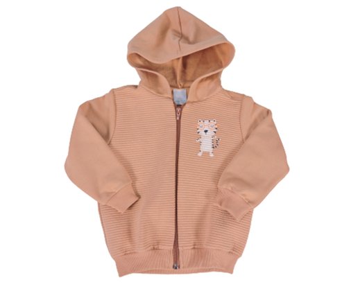 Conjunto Longo Infantil Com Capuz 1000105530 Malwee Kids Caramelo E Marinho