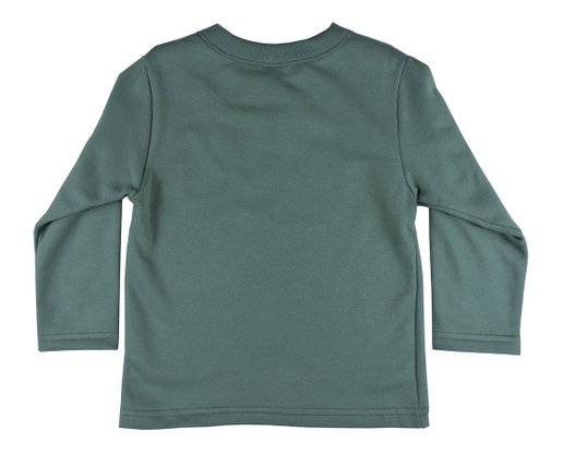 Conjunto Longo Masculino Infantil Blusão E Calça 1-3 Detalhe Elefante 207727 Kyly Verde E Preto