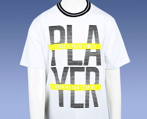 Conjunto Masculino Infantil  Camiseta-Bermuda 10-16 110076 Kyly Branco e Marinho