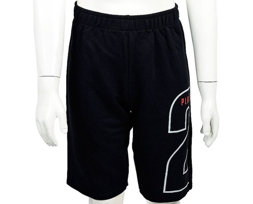 Conjunto Masculino Infantil Camiseta-Bermuda 10-16 110076 Kyly Cinza e Preto