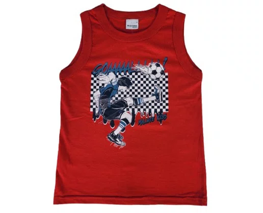 Conjunto Masculino Infantil 4/8 1000130418 Malwee Vermelho e Marinho