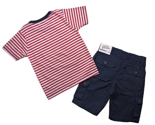 Conjunto Masculino Infantil 4-8  10303561 Marisol Vermelho