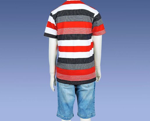 Conjunto Masculino Juvenil 10-16 1000047827 Carinhoso Marinho e Vermelho