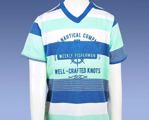 Conjunto Masculino Juvenil 10-16 1000047827 Carinhoso Verde e Azul