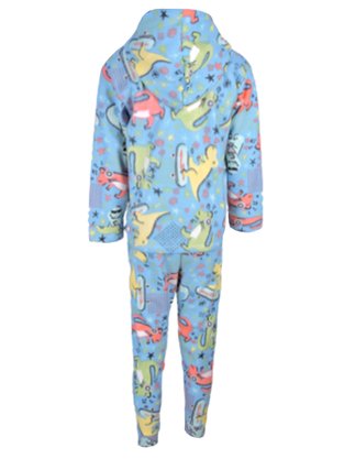 Conjunto Soft C/ Capuz Estampado Masculino Juvenil 849 Tacadu Azul Claro