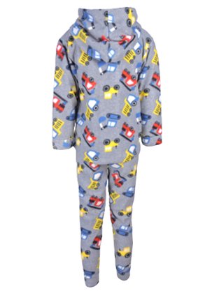 Conjunto Soft C/ Capuz Estampado Masculino Juvenil 849 Tacadu Grafite