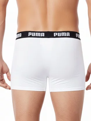 Cueca Boxer Cotton 14000 Puma Branco