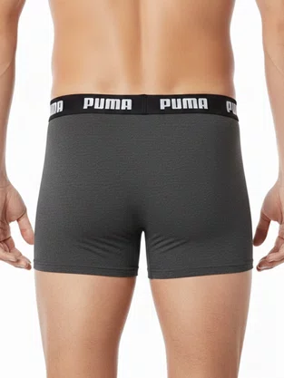Cueca Boxer Cotton 14000 Puma Cinza