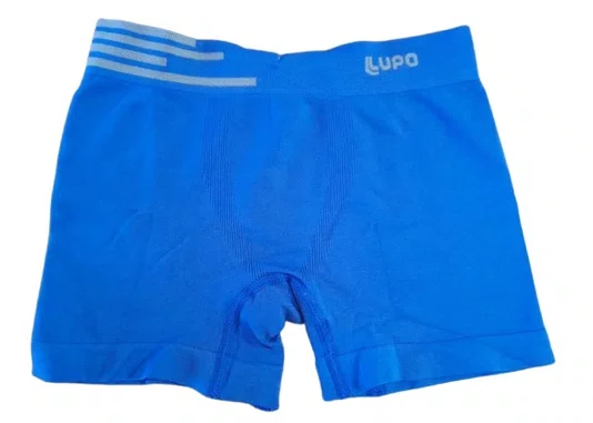 Cueca Boxer Infantil  Microfibra Sem Costura 00132  Lupo Azul Nautico Cueca Boxer Infantil  Microfibra Sem Costura 00132  Lupo Azul Nautico