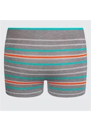 Cueca Boxer Infantil  Microfibra Sem Costura 00137  Lupo Cinza Mescla