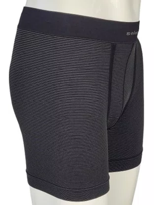 Cueca Boxer Listrada Sem costura 11071 Selene Preto