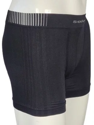 Cueca Boxer Sem Costura 11070 Selene Preto