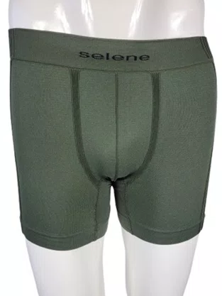 Cueca Boxer Sem Costura 11070 Selene Verde Militar