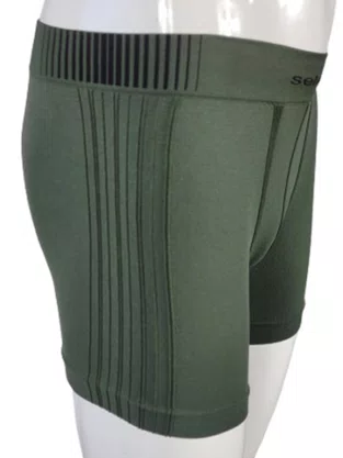 Cueca Boxer Sem Costura 11070 Selene Verde Militar