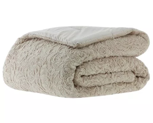 Edredom King Dupla Face Hipoalergênico 220x240 Charmant Jolitex Bege