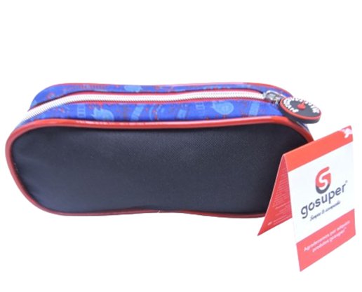 Estojo Escolar Infantil Burning Rider BUR30I00201 Gosuper Vermelho e Azul