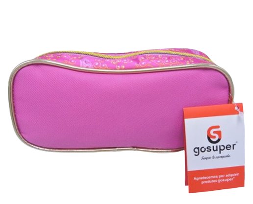 Estojo Escolar Infantil Princesas BEP30I00704 Gosuper Rosa